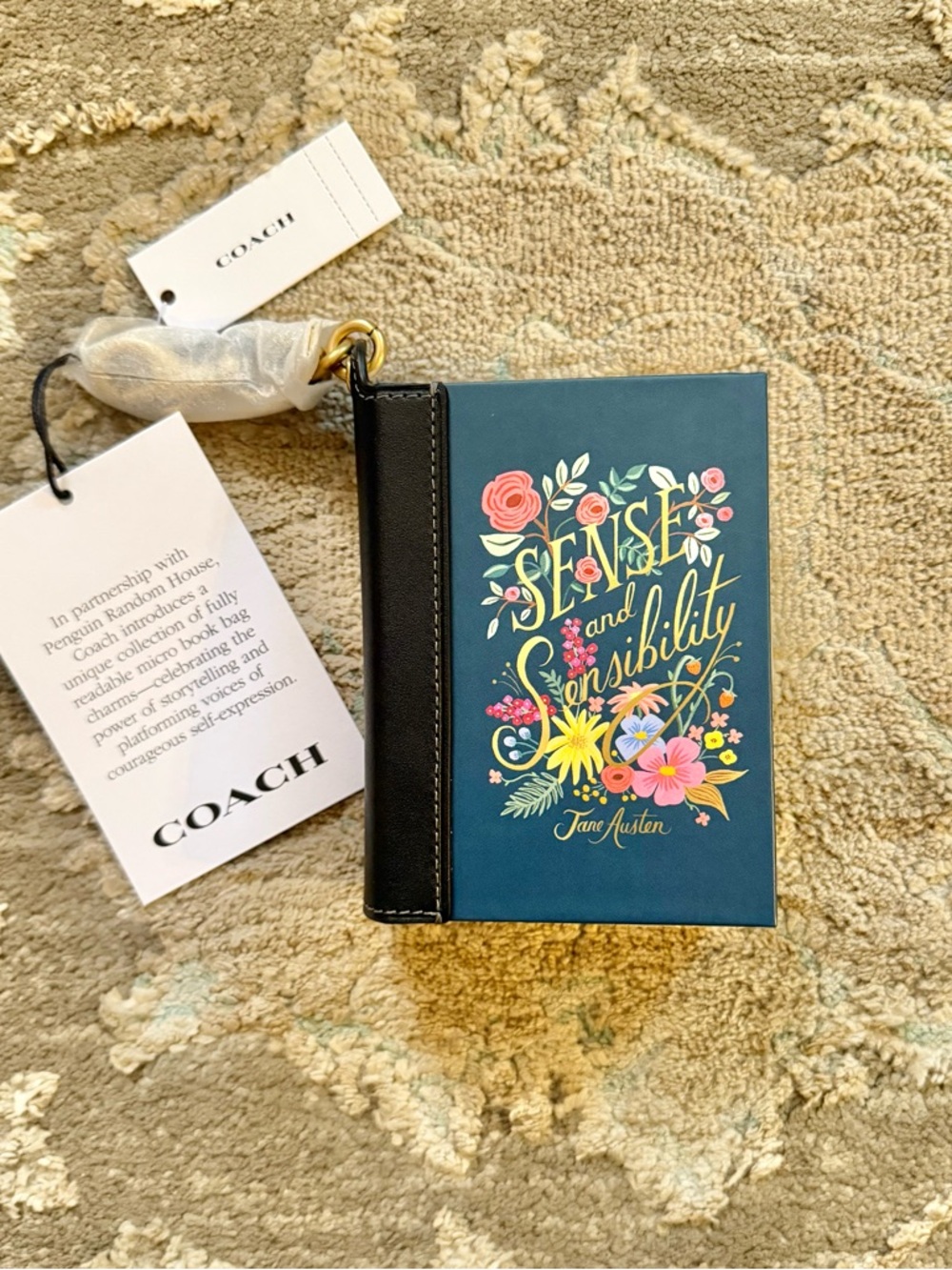 COACH Sense and Sensibility by Jane Austen Book Bag Charm - CFK42